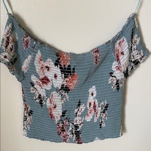Off the shoulder floral top